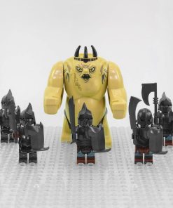 Lord the Rings Misty Mountains Goblin King and Orcs Minifigure Set 6pcs