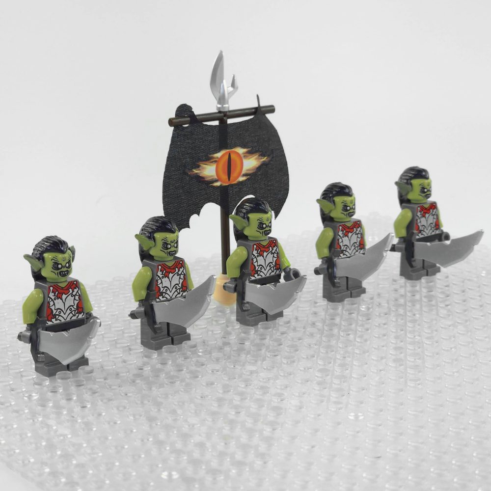 Lord the Rings Moria Orcs Minifigure Set 5pcs - Image 2