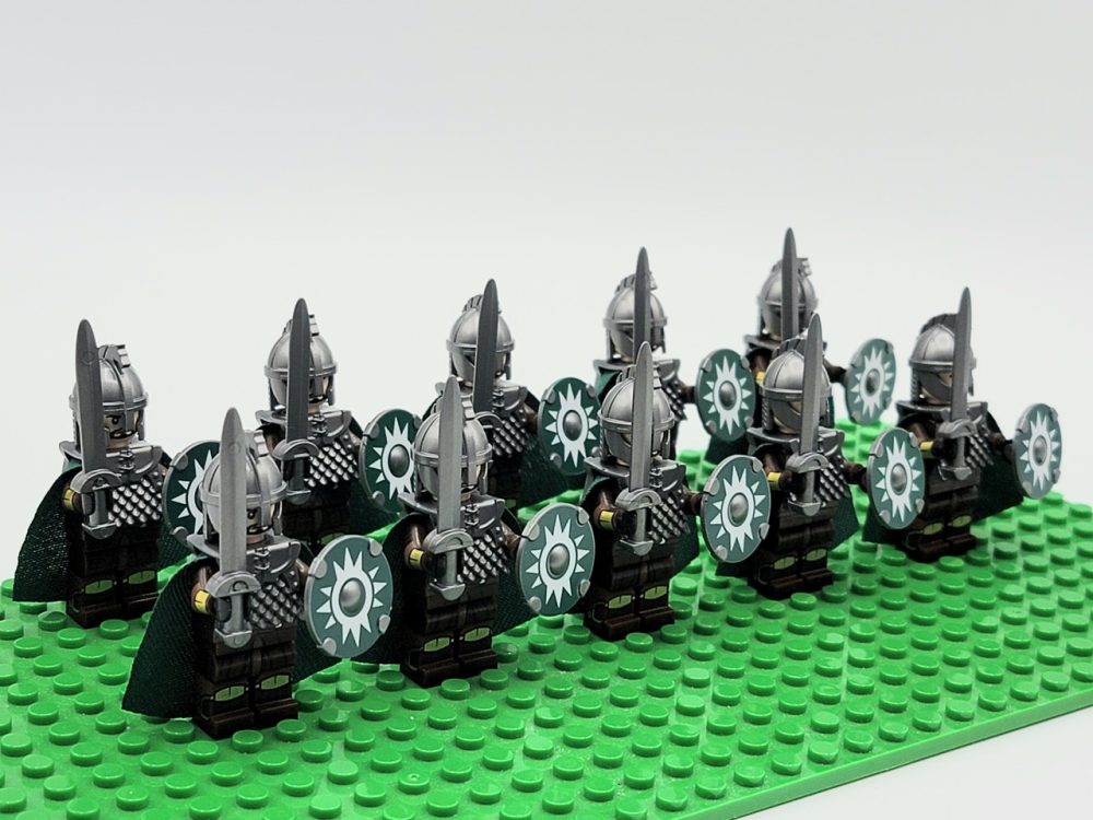 Lord the Rings Riders Rohan Long Swords Minifigure Set 10pcs - Image 2