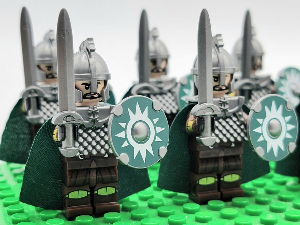 Lord the Rings Riders Rohan Long Swords Minifigure Set 10pcs - Image 8