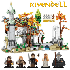 Lord the Rings Rivendell MOC Building Set (680pcs) Including 5pcs Minifigures