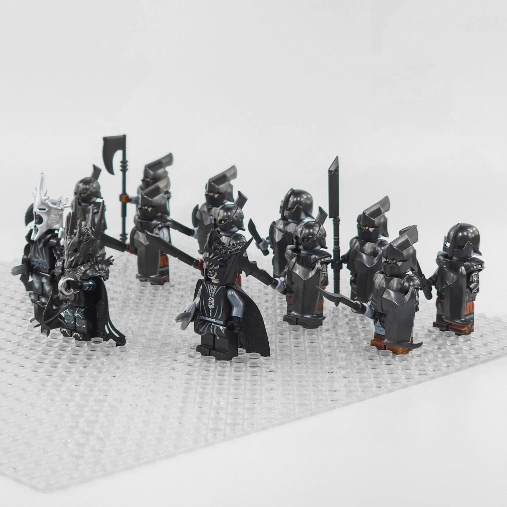 Lord the Rings Sauron Witch King and Mordor Orcs Minifigure Set 13pcs - Image 3