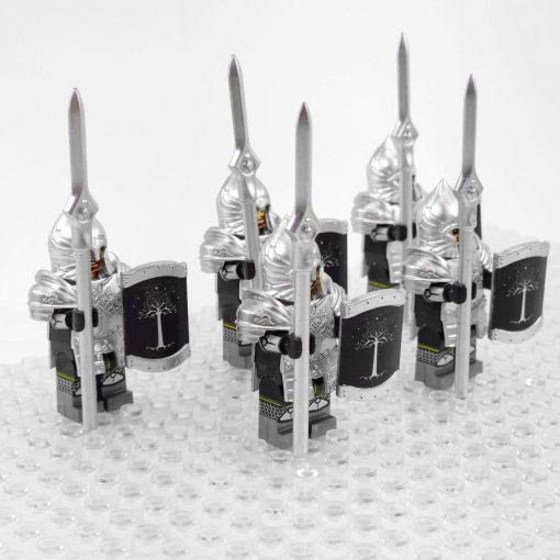 Lord the Rings Soldiers Gondor Spears Minifigures Set 5pcs - Image 2