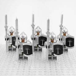 Lord the Rings Soldiers Gondor Spears Minifigures Set 5pcs