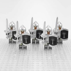 Lord the Rings Soldiers Gondor Swords Minifigures Set 5pcs