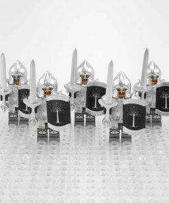 Lord the Rings Soldiers Gondor Swords Minifigures Set 5pcs