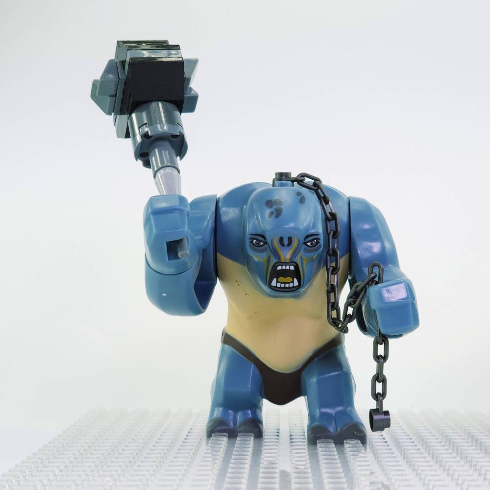 Lord the Rings/The Hobbit Cave Troll With Weapon and Chain Accessories Minifigure Set 2pcs - Image 5