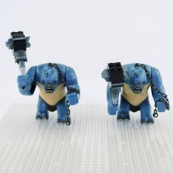 Lord the Rings/The Hobbit Cave Troll With Weapon and Chain Accessories Minifigure Set 2pcs