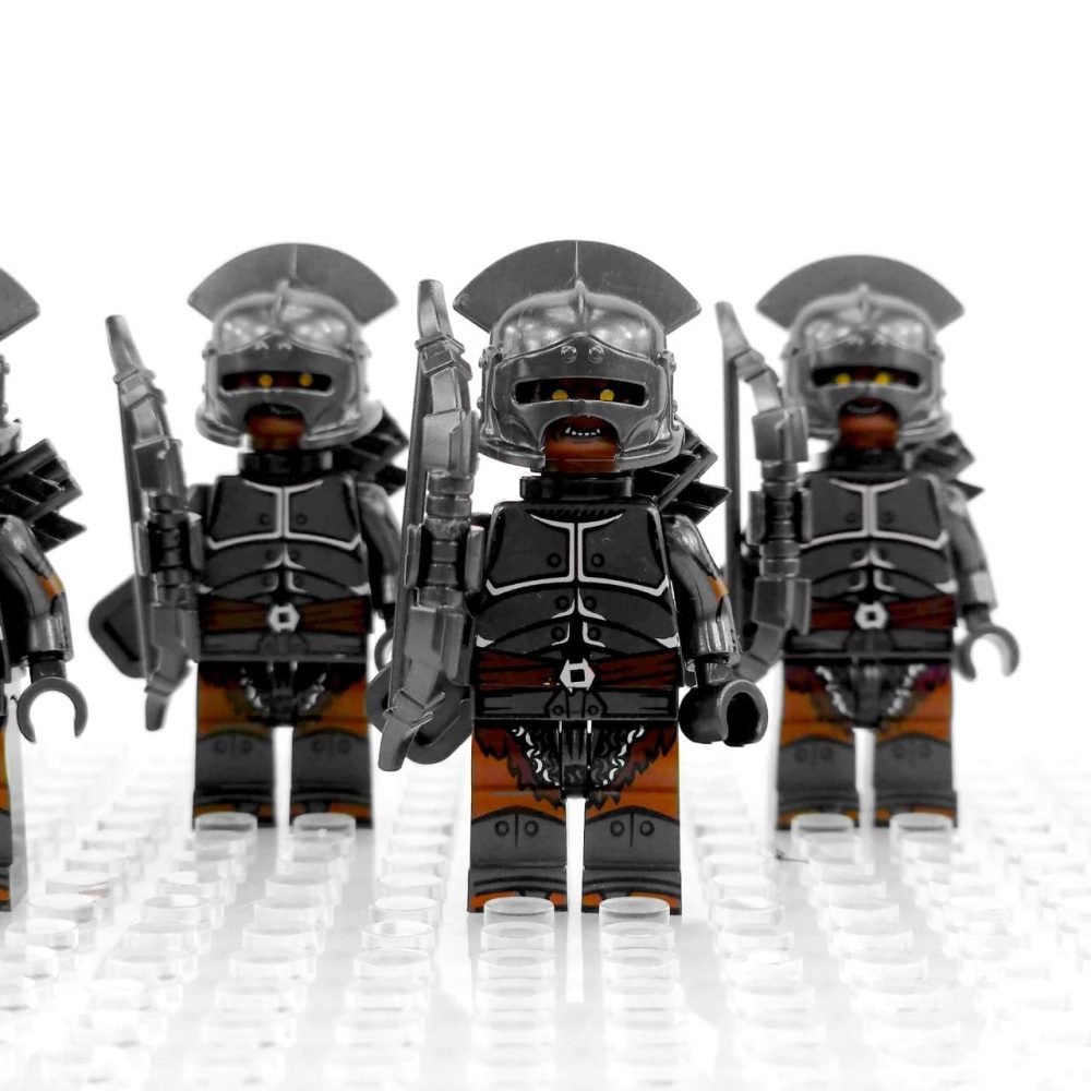 Lord the Rings Uruk-Hai Archers Minifigure Set 5pcs - Image 3