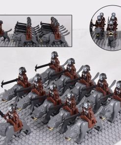 Lord the Rings Uruk-Hai Warg Rider Minifigure Set 22pcs