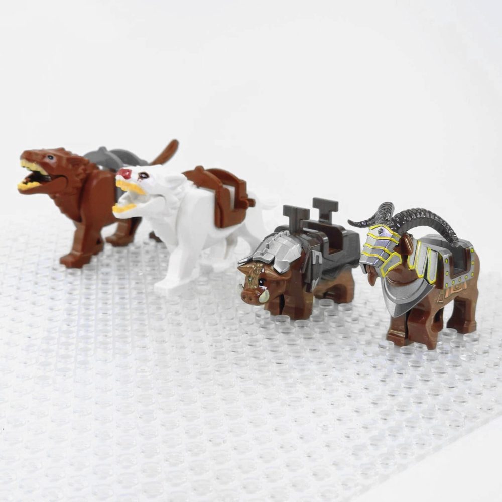 Lord the Rings Wargs, Boars and War Goat Mounts for Minifigures - Image 3