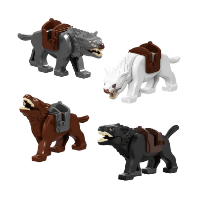 lord-the-rings-white-brown-grey-black-wargs-mounts-for-minifigure