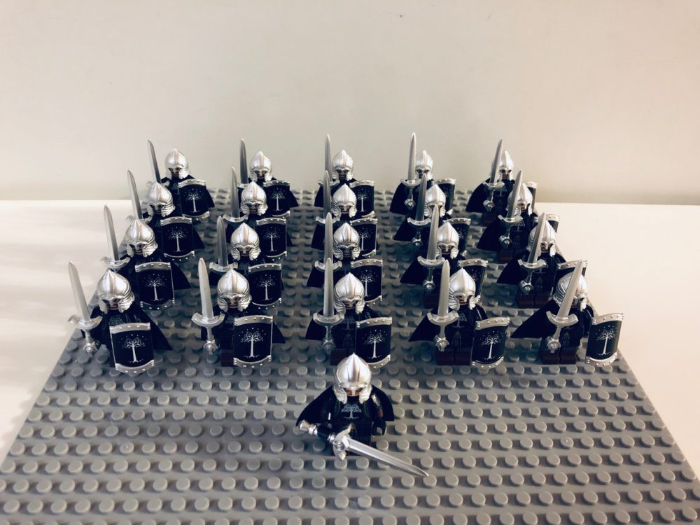 Lord the Rings Gondor Light Swords Minifigure Set 21pcs
