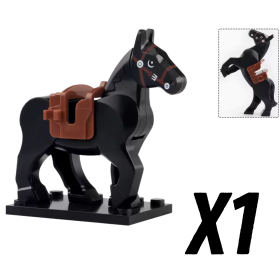 1 Black Brown Saddle