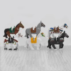 Medieval Knights Horses and Mounts Minifigures With Unique Prints for Medieval Soldiers and Lord the Rings Soldiers