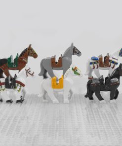 Medieval Knights Horses and Mounts Minifigures With Unique Prints for Medieval Soldiers and Lord the Rings Soldiers