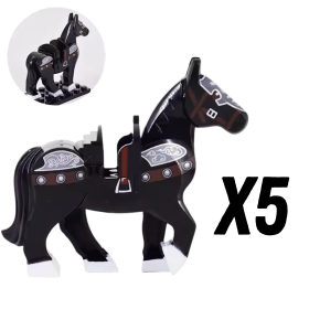 5 Black with Black Saddle