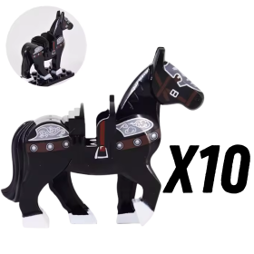 10 Black with Black Saddle