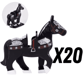 20 Black with Black Saddle