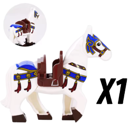 1 White with Brown Saddle