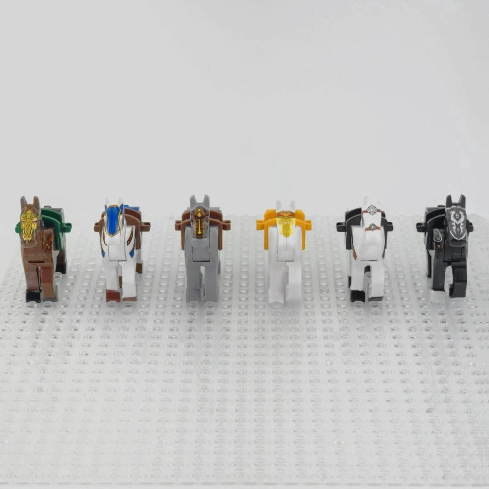 Medieval Knights Horses and Mounts Minifigures With Unique Prints for Medieval Soldiers and Lord the Rings Soldiers - Image 8
