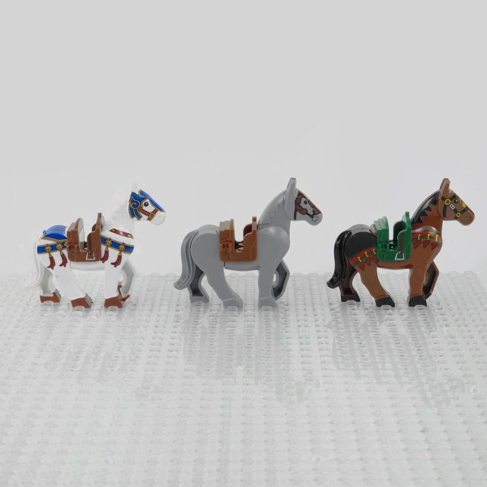 Medieval Knights Horses and Mounts Minifigures With Unique Prints for Medieval Soldiers and Lord the Rings Soldiers - Image 6