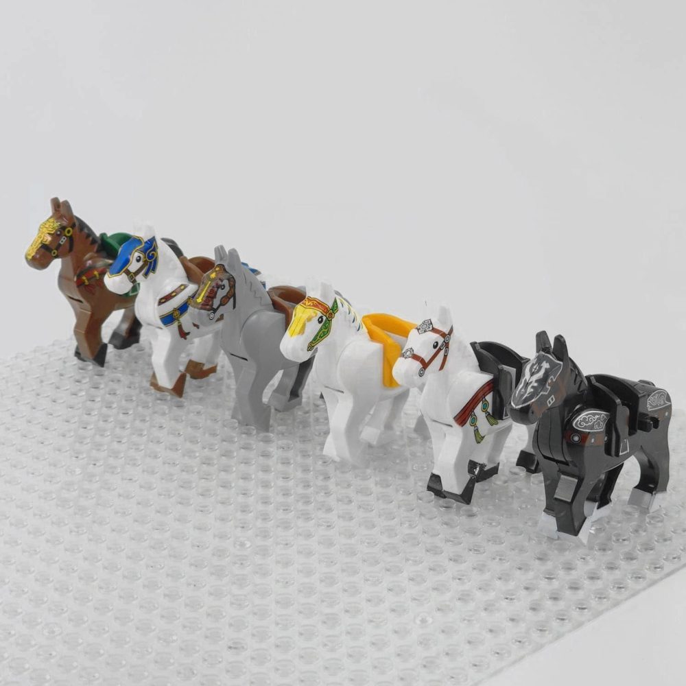 Medieval Knights Horses and Mounts Minifigures With Unique Prints for Medieval Soldiers and Lord the Rings Soldiers - Image 3