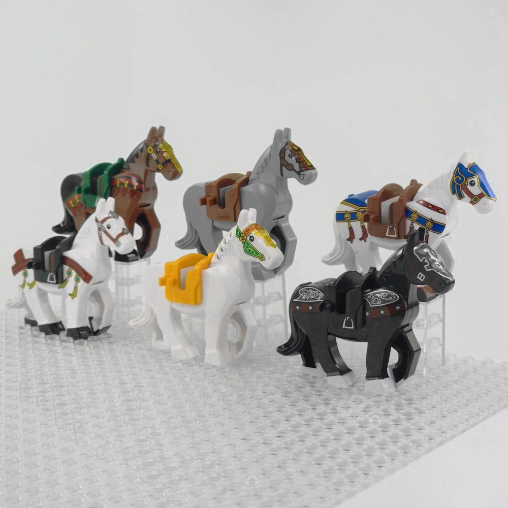Medieval Knights Horses and Mounts Minifigures With Unique Prints for Medieval Soldiers and Lord the Rings Soldiers - Image 5