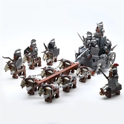 Lord the Rings Dain II Ironfoot Iron Hill Dwarves Chariot Minifigure Building Set