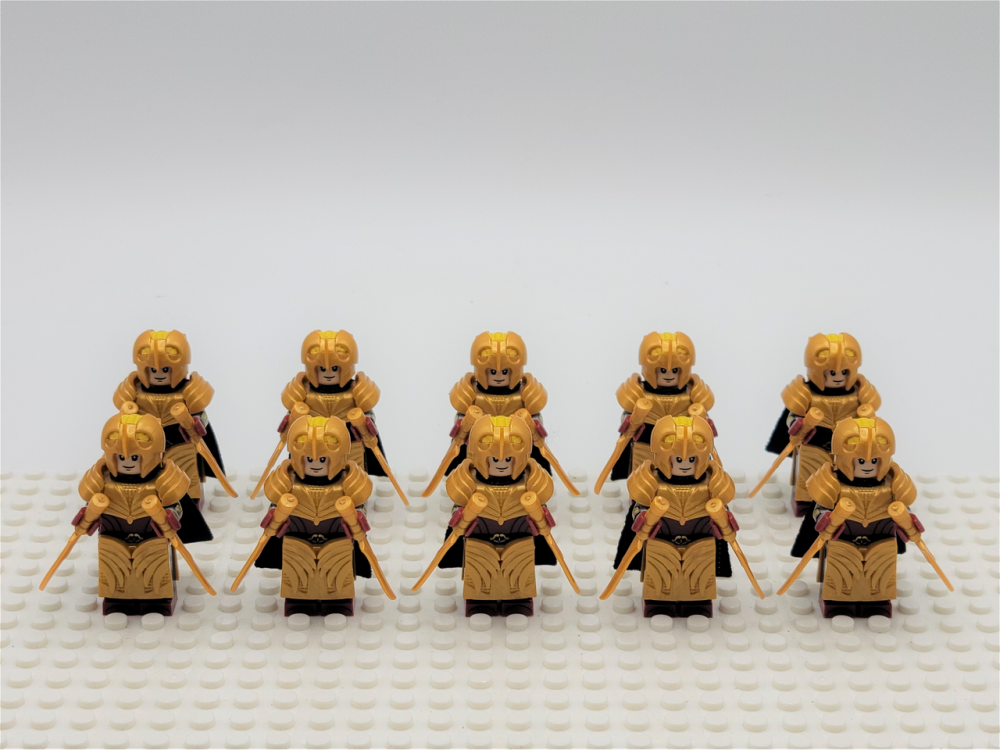 Lord the Rings Galadhrim Elves Dual Wield Minifigure Set 10pcs