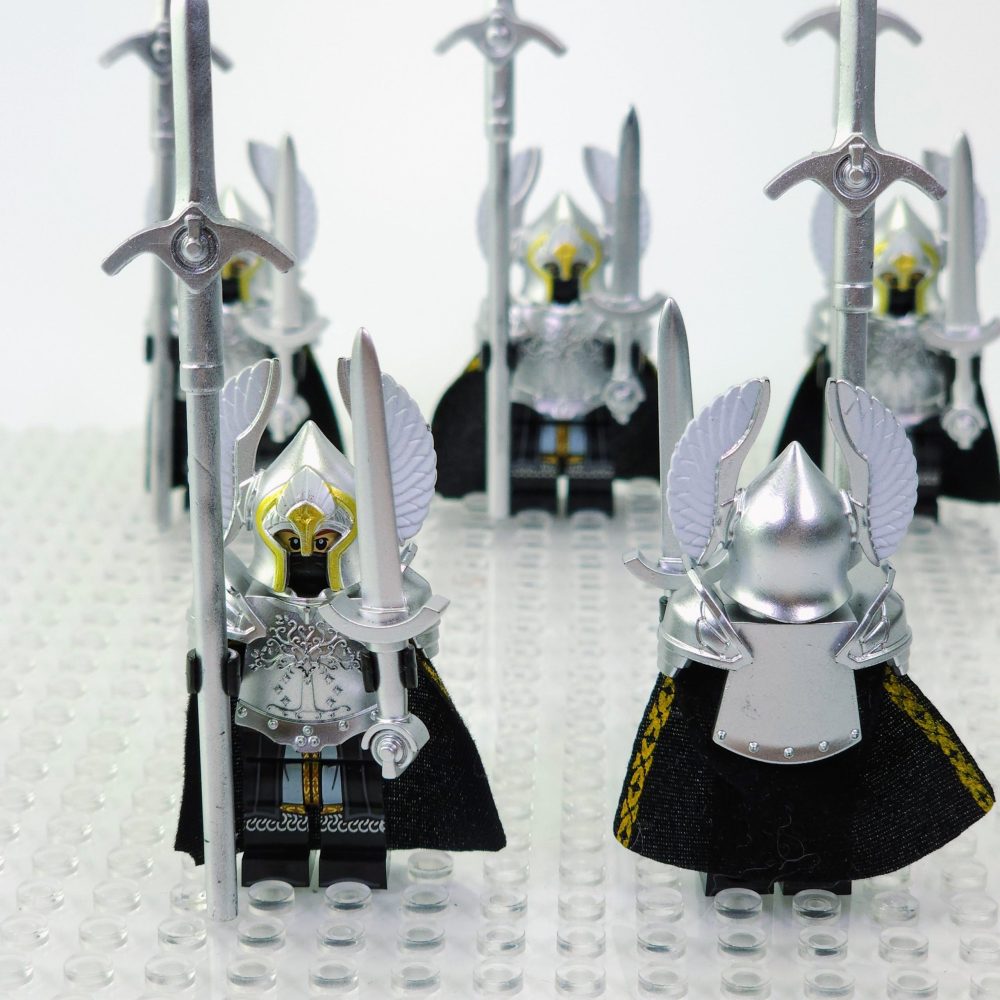 Lord the Rings Gondor Fountain Guards Minifigure Set 5pcs - Image 10
