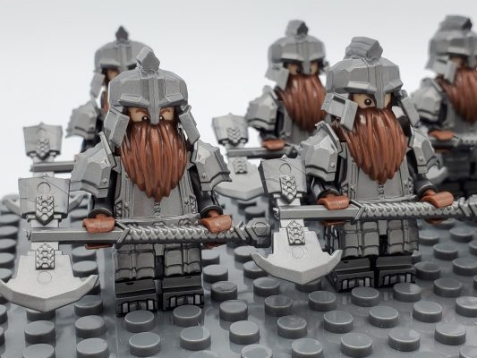 Lord the Rings Iron Hill Dwarves Axes Minifigure Set 10pcs - Image 6