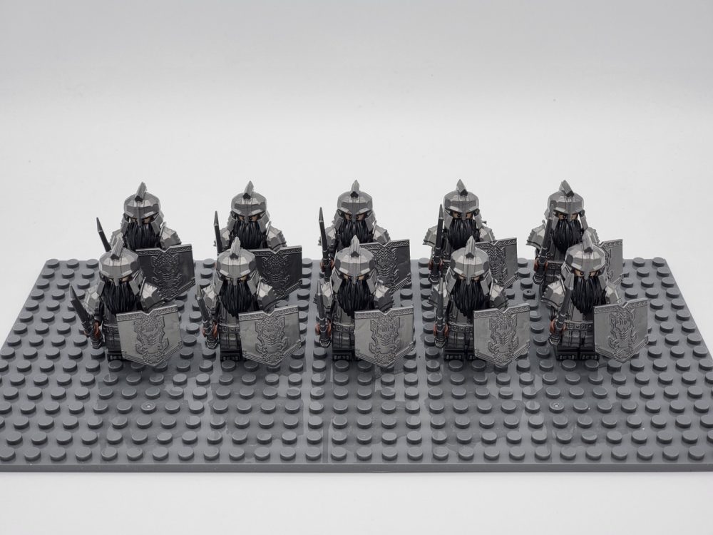 Lord the Rings Iron Hill Dwarves Great Swords Minifigure Set 10pcs