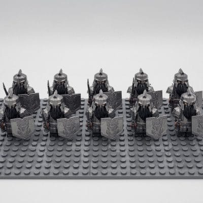 Lord the Rings Iron Hill Dwarves Great Swords Minifigure Set 10pcs