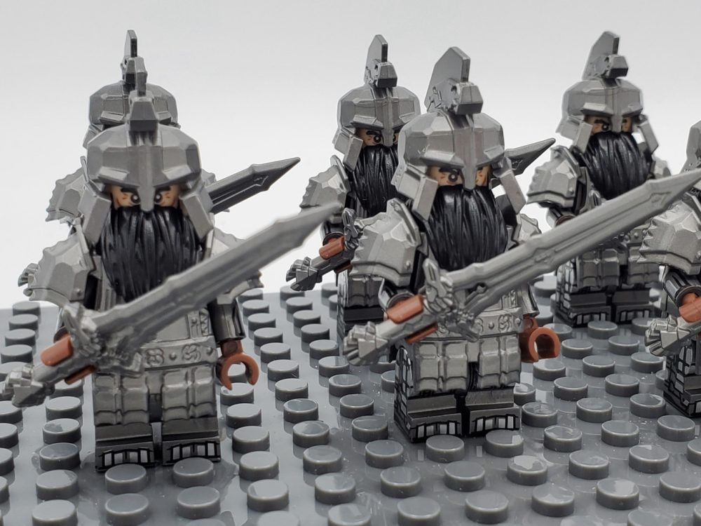 Lord the Rings Iron Hill Dwarves Great Swords Minifigure Set 10pcs - Image 4