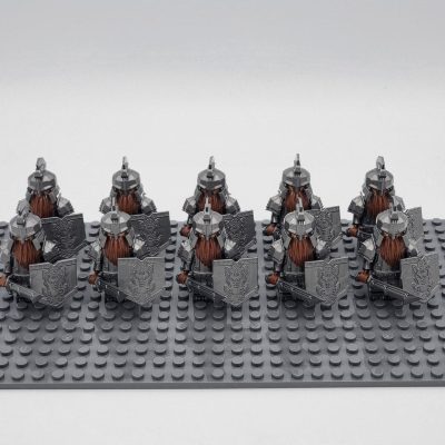 Lord the Rings Iron Hill Dwarves Long Swords Minifigure Set 10pcs