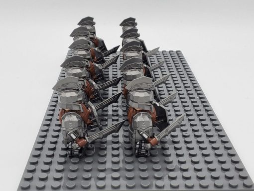 Lord the Rings Iron Hill Dwarves Long Swords Minifigure Set 10pcs - Image 5