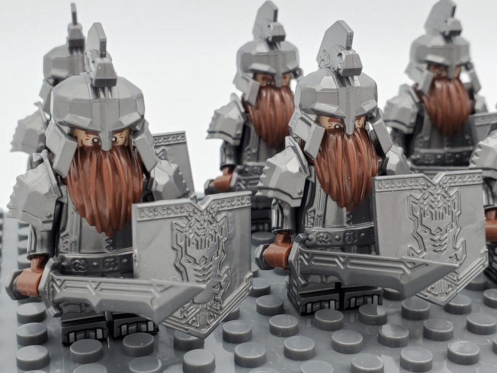Lord the Rings Iron Hill Dwarves Long Swords Minifigure Set 10pcs - Image 6