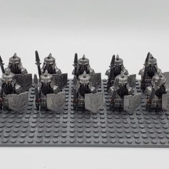 Lord the Rings Iron Hill Dwarves Spears Minifigure Set 10pcs