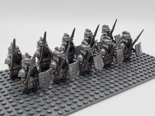 Lord the Rings Iron Hill Dwarves Spears Minifigure Set 10pcs - Image 2