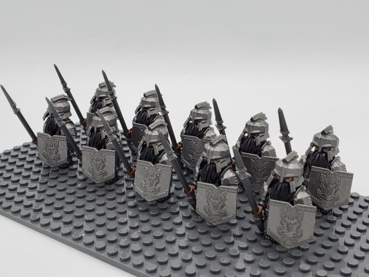 Lord the Rings Iron Hill Dwarves Spears Minifigure Set 10pcs - Image 3
