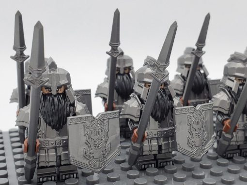Lord the Rings Iron Hill Dwarves Spears Minifigure Set 10pcs - Image 4