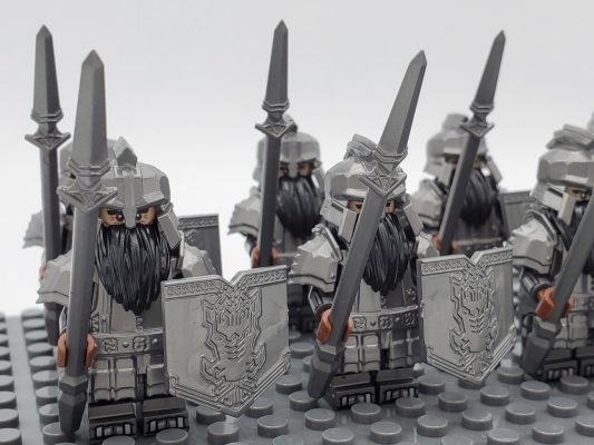 Lord the Rings Iron Hill Dwarves Spears Minifigure Set 10pcs - Image 4