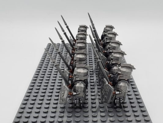 Lord the Rings Iron Hill Dwarves Spears Minifigure Set 10pcs - Image 6