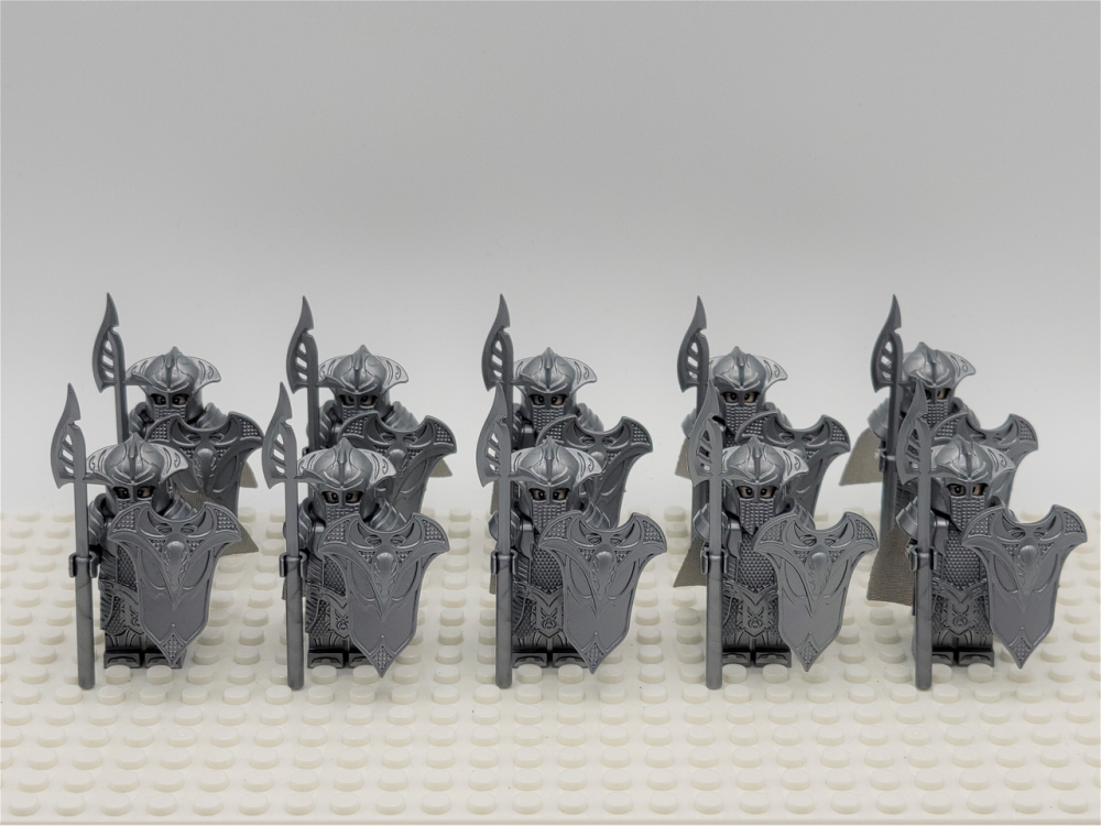 Lord the Rings Mirkwood Sentry Elves Spears Minifigure Set 10pcs