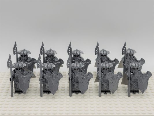 Lord the Rings Mirkwood Sentry Elves Spears Minifigure Set 10pcs