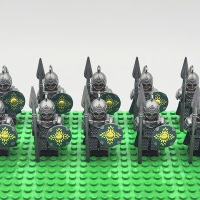 Lord the Rings Riders Rohan Lances Minifigure Set 10pcs