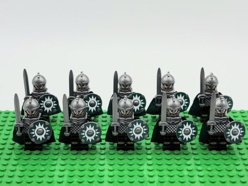 Lord the Rings Riders Rohan Long Swords Minifigure Set 10pcs