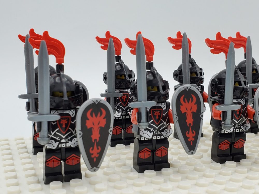 Red Dragon Knights Style 2 Minifigures Set of 10pcs - Image 6