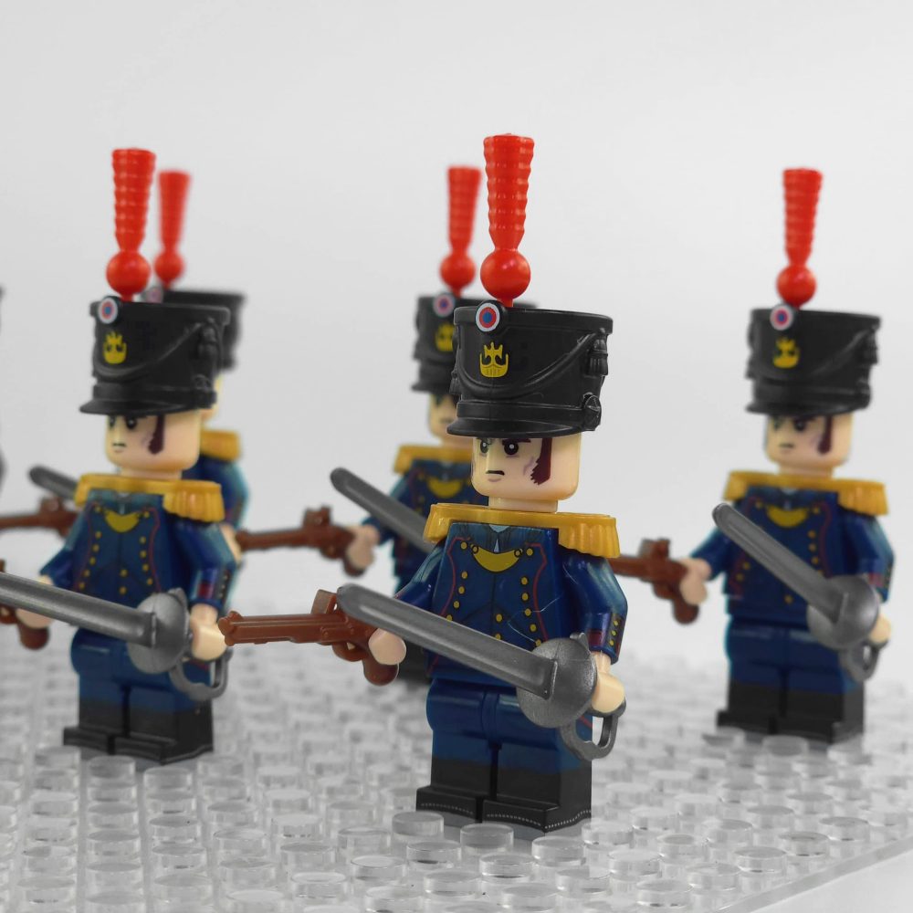 napoleonic-wars-french-artillery-officer-minifigure-set-of-10pcs-with-rifle-bayonet-sword